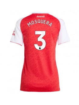Billige Arsenal Cristhian Mosquera #3 Hjemmedrakt Dame 2025-26 Kortermet